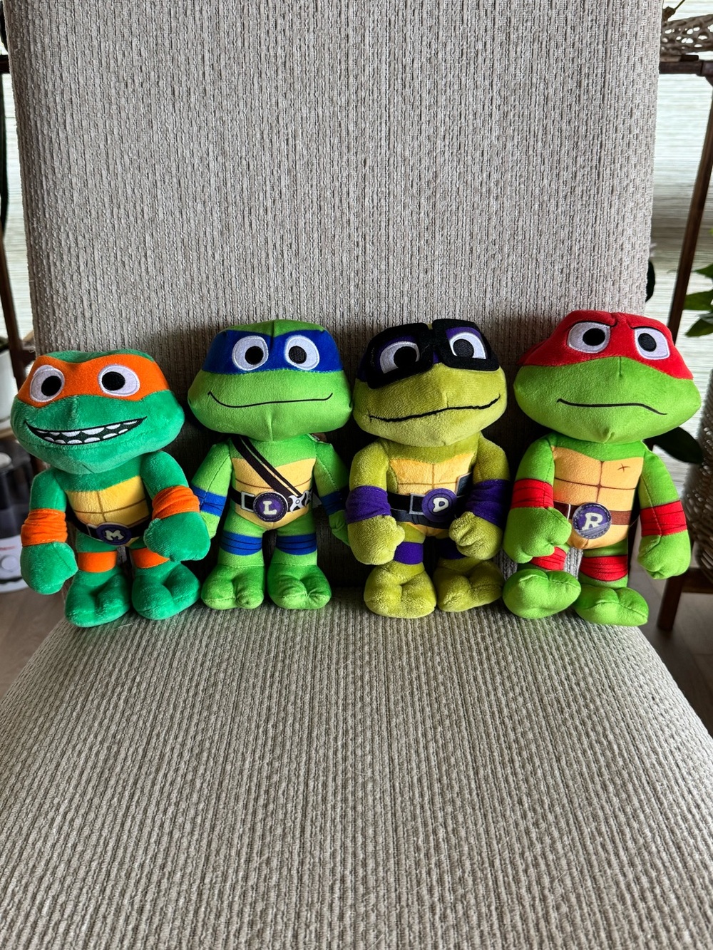 TMNT Mutant Mayhem 8" Plush Set of 4 Mattel 2023 Ninja Turtles Plushies Lot